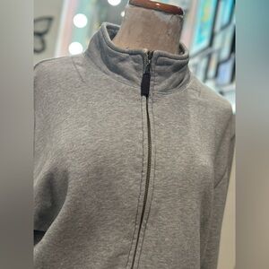 Gray Zip-Up Sweatshirt | Comfy Full-Zip Unisex